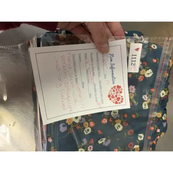 Sweet Salt Cottagecore Prairie Floral Midi Dress Boho Romantic Pockets Women 14 - Picture 15 of 16